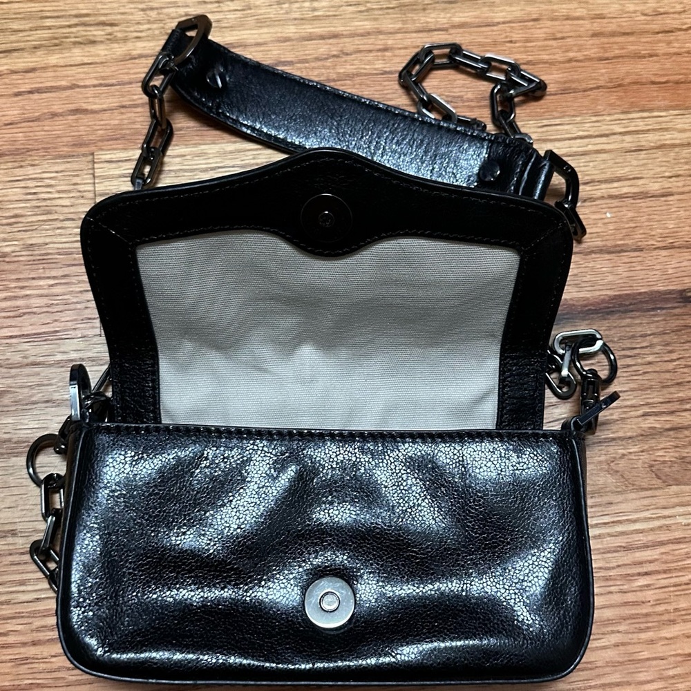 Black Tory Burch Crossbody with Gunmetal Finishings - Picture 2 of 7